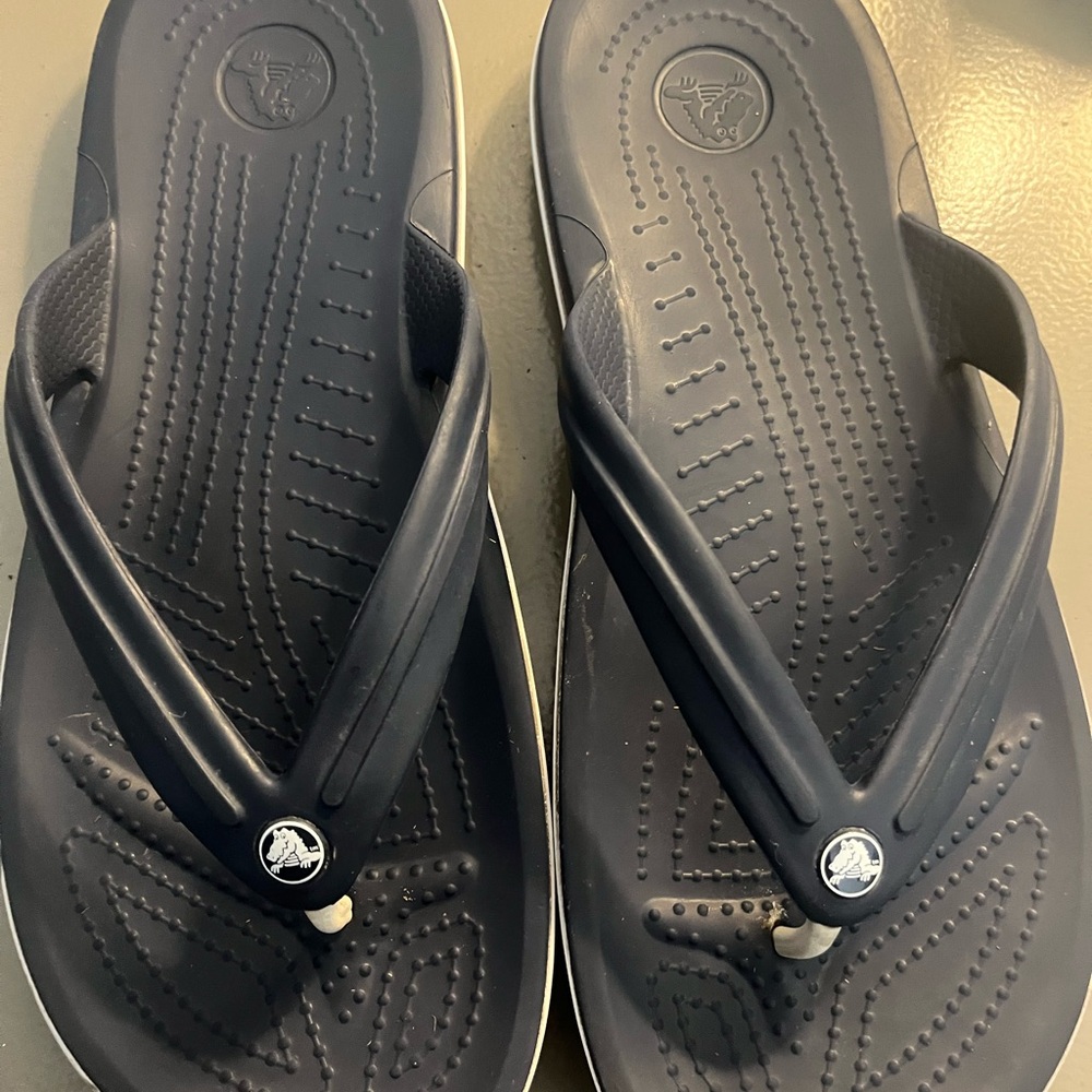 CROCS Men’s Dark Navy Blue Flip Flop Sandals